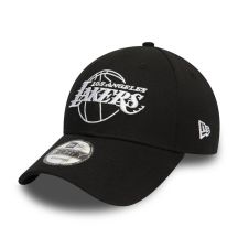 New Era 9FORTY NBA LA Los Angeles Lakers Outline Black Cap - 12292584