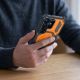 6. Tech-Protect MagBlast MagSafe Case + Tempered Glass 2-Pack for Samsung Galaxy S26 Ultra - Black and Orange
