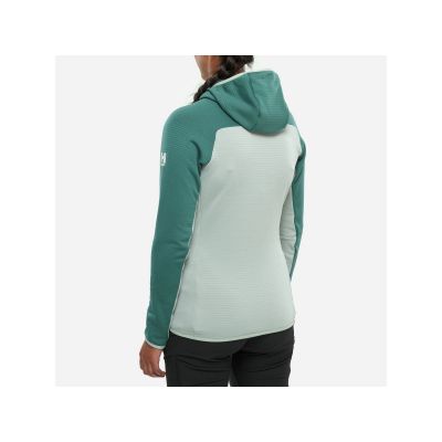 4. MILLET FUSION GRID HOODIE W green jacket
