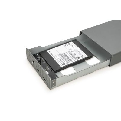 4. Digitus USB 3.0 Hard Drive Enclosure, 3.5", SATA, 16 TB, Aluminum