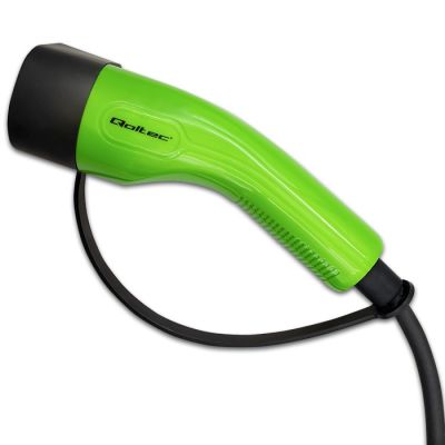 Qoltec Mobile charger for electric cars EV with regulation 2 in 1 Type 2 | 7kW | 230V | CEE 3 PIN | Wi-fi | LCD | Portable | Wallbox | 5m