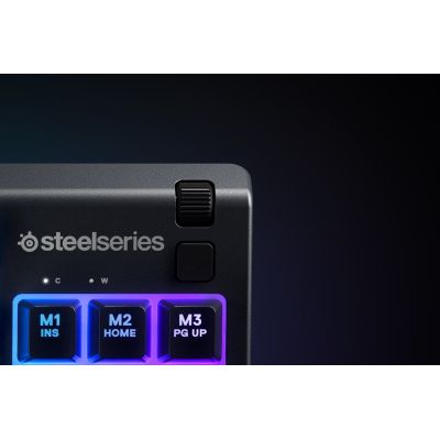 6. SteelSeries Apex 3 Tenkeyless Gaming Keyboard RGB LED Light American Wired Whisper-Quiet Switches