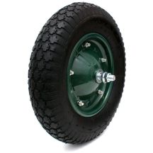 WHEEL FOR WHEELBAR GARDEN TROLLEY, INFLATABLE, 38CM, 4PR 4.00-8