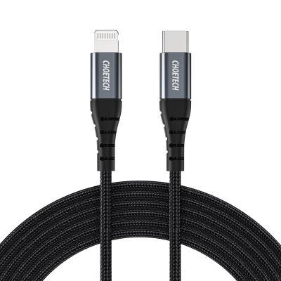 2. Choetech IP0041 USB-C / Lightning MFi 480Mb/s 3A 2 m cable - black
