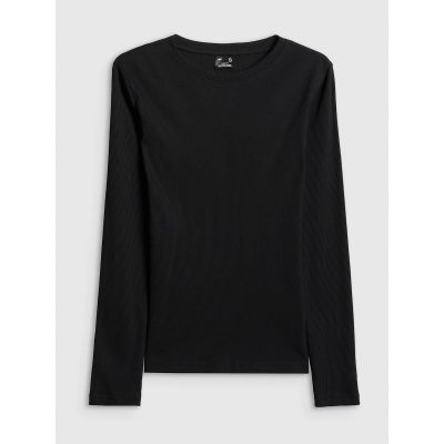 6. Women's long sleeve slim ribbed knit 4F 4FRAW25TLONF656-20S