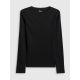 6. Women's long sleeve slim ribbed knit 4F 4FRAW25TLONF656-20S