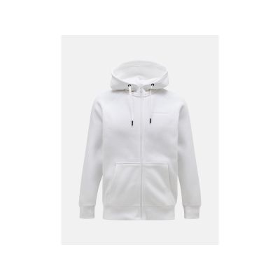 Peak Performance M Original Small Logo Zip Hood sweatshirt white