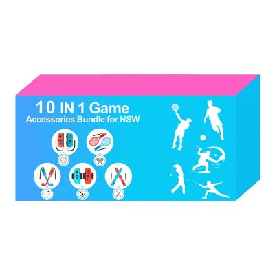 17. Nintendo Switch Sports 10-in-1 Family Accessory Pack - Red and Blue