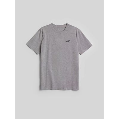 6. Men's regular plain T-shirt 4F 4FRMM00TTSHM4192-27M