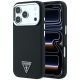 Guess Grained Triangle Logo MagSafe Case for iPhone 17 Pro / 18 Pro - Black