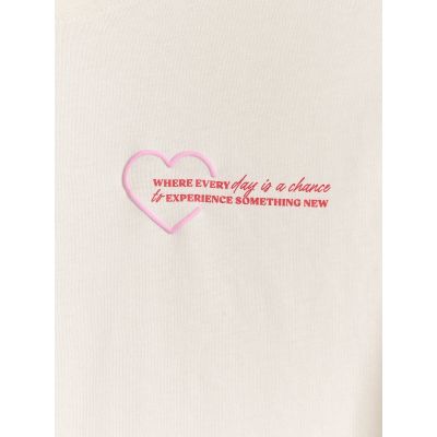 8. Oversized longsleeve with print for girls 4F 4FJRAW25TLONF589-11S