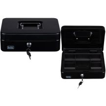 METAL CASE FOR MONEY AND DOCUMENTS 25x8.5x18CM BLACK + DECKER