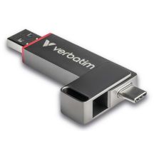 Verbatim Dual QuickStick USB Flash Drive 512GB USB Type-A / USB Type-C 3.2 Gen 1 (3.1 Gen 1) Grey