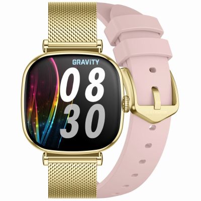 Smartwatch Gravity Gold Bracelet + Strap GT32-1