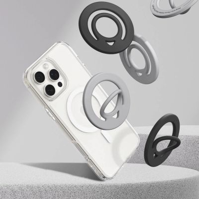 5. Spigen Dual Pop Mag MagSafe Magnetic Ring for Phone - Black