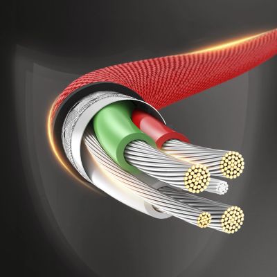 15. Ugreen US294 USB-C - USB-C 3A 480Mb/s cable 1m - red