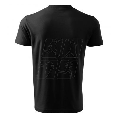 4. Malfini T-shirt V-neck M MLI-10201 black