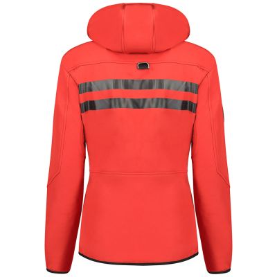 3. Geographical Norway Reine Red/Black LADY 007 Women's Hooded Softshell Jacket (WU8187F/GNO-RED-BLACK)/WU8088