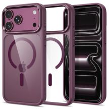 Tech-Protect Magmat Magsafe CC Case for iPhone 17 Pro / 18 Pro - Transparent Burgundy
