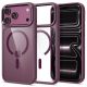 Tech-Protect Magmat Magsafe CC Case for iPhone 17 Pro / 18 Pro - Transparent Burgundy