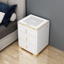 Extralink LOCKSTAR ELECTRONIC SAFE, BEDSIDE TABLE WITH WIRELESS CHARGING