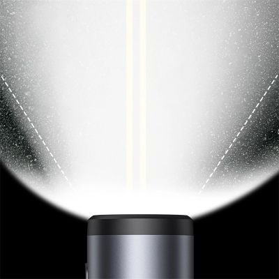 12. Baseus PrimeTrip Universal 3000mAh IP68 LED Holder with 2-in-1 Lamp - Black and Gray