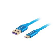 Lanberg CA-USBO-21CU-0010-BL cable (USB 2.0 type A - USB type C; 1m; blue)