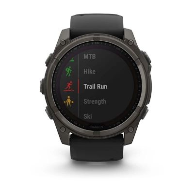 5. Garmin Fenix 8 Solar Sapphire Titanium Carbon Gray DLC Black watch