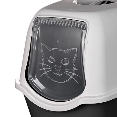 9. ROTHO Bailey Black and White - cat litter box
