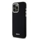 2. DKNY Liquid Silicone Small Metal Logo MagSafe Case for iPhone 14 Pro Max - Black