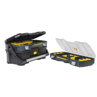 5. Stanley 1-97-514 Tool Box Black, Clear