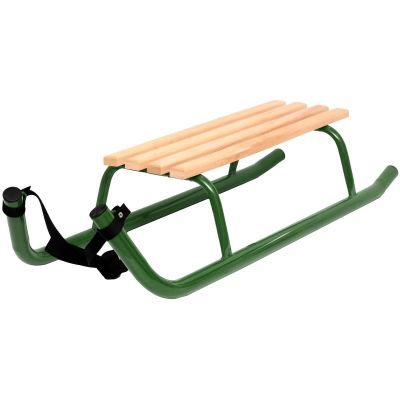 8. METAL SLEDGE FOR SLEIGH RIDES 2-PERSON REINFORCED GREEN