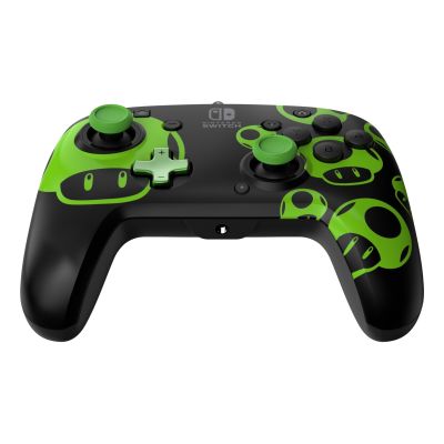 4. PDP REMATCH: 1-Up Glow in the Dark Black, Green USB Gamepad Analog/Digital Nintendo Switch, Nintendo Switch OLED