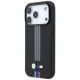 2. BMW M Quadrille Kevlar Anthracite & Tricolor Print Lines MagSafe Case for iPhone 17 Pro / 18 Pro - Black