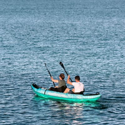 20. VIRTUFIT KAYAK 335 – TURQUOISE – WITH KAYAK SEATS AND CARRY BAG