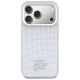 3. Karl Lagerfeld Croco KL Script Logo MagSafe case for iPhone 17 Pro Max - silver