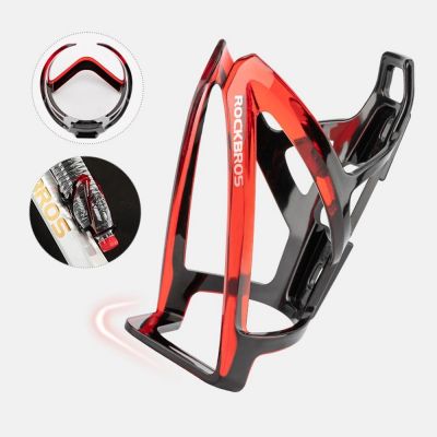 7. Rockbros FK338 Bike Bottle Holder - Black and Red
