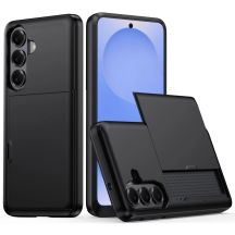AMORUS Samsung Galaxy A57 5G Case with Sliding Card Holder - Black