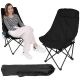 12. FOLDING CAMPING CHAIR 46X46X90CM BLACK