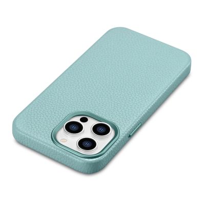 11. iCarer Litchi Premium Leather Case iPhone 14 Pro Magnetic Leather Case with MagSafe Green (WMI14220710-GN)