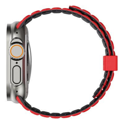 6. UAG Pathfinder – reversible silicone magnetic band for Apple Watch Series 4–6 & SE 1–3, 44 mm / Series 7–9, 45 mm / Series 10–11, 46 mm / Ultra 1–3, 49 mm (Ash/Lava)