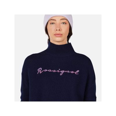 5. ROSSIGNOL W SIGNATURE SWEATER navy blue women's sweater