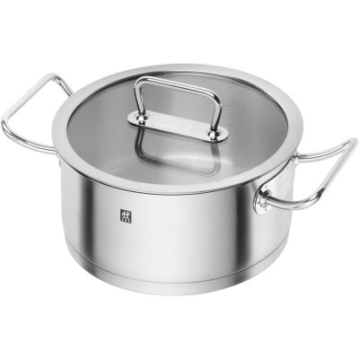 2. Zwilling Pro S 4.3L Low Pot with Glass Lid