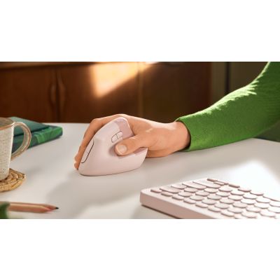 59. Logitech Lift Vertical Pink mouse