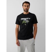 T-shirt regular z nadrukiem męski 4F 4FRAW26TTSHM4663-20S