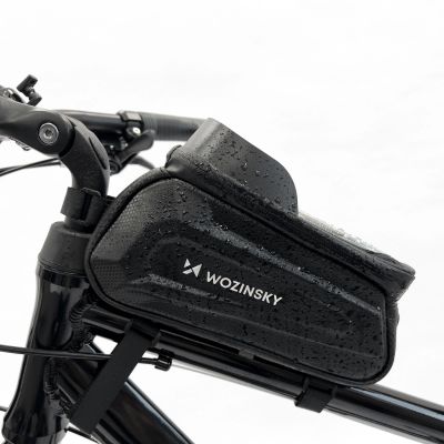6. Wozinsky Bike Frame Bag with Phone Case 1.7L Black (WBB28BK)