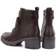 5. Brown Women’s Leather Block-Heel Ankle Boots M.Daszyński OL77-3