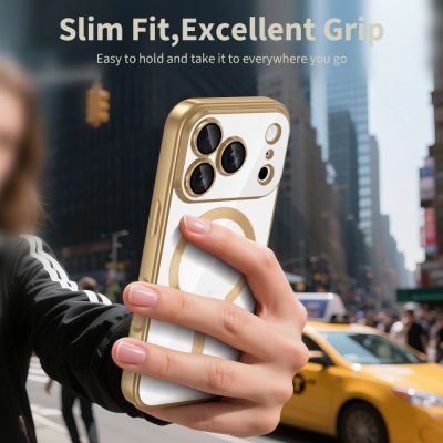 4. Tech-Protect MagFlex MagSafe Case for iPhone 17 Pro Max - Transparent Gold