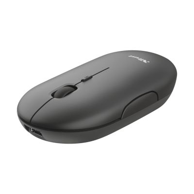 TRUST Puck Rechargeable Wireless Ultra-Thin Black Mouse