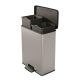 CURVER WASTE BIN WITH PEDAL 26L+26L / IML METALLIC